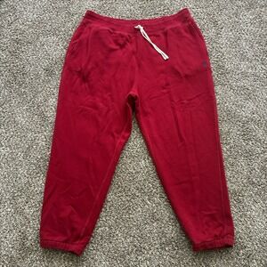 Polo Ralph Lauren Men's 2XLT Red Sweatpants Big & Tall Joggers